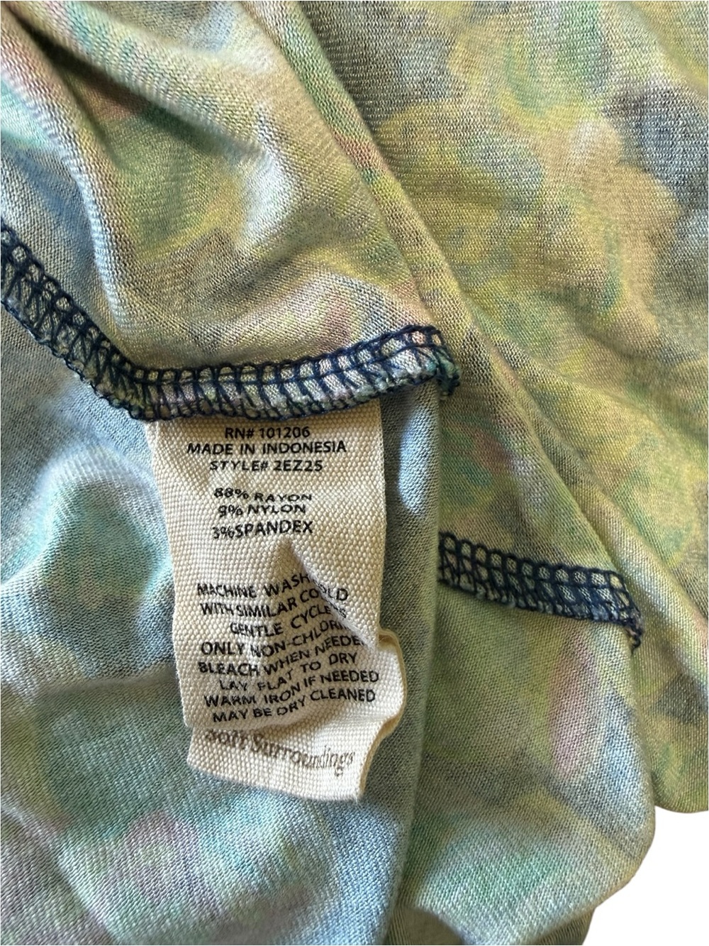 Soft Surroundings Floral Giselle Faux Wrap Cottage Core Garden Country Travel 1X - Picture 6 of 12